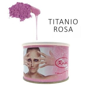 Cera depilatoria titanio rosa barattolo 400 ml. CER714 Ro.ial. depilazione monouso