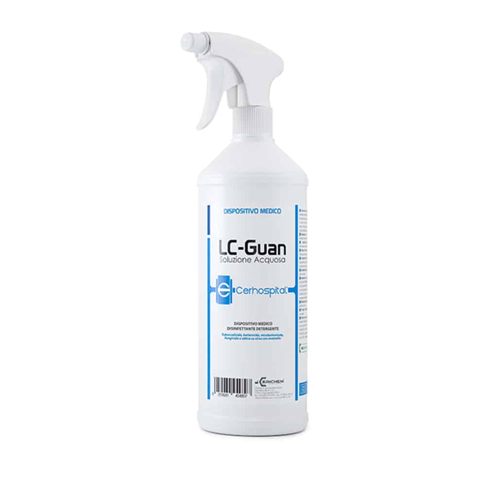 LC-Guan Spray per detersione e disinfezione superfici 1000 ml.