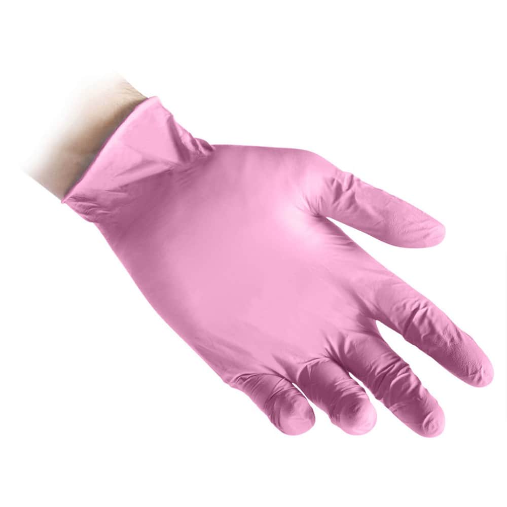 Guanto nitrile rosa senza polvere 100 pz. N82 Reflexx - M - Medium