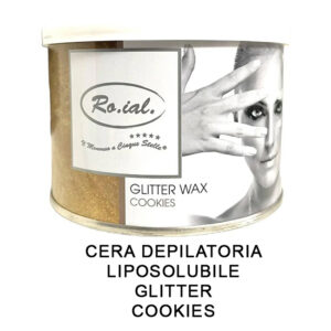 Barattolo cera depilatoria liposolubile glitter cookies 400 ml. Roial CER4306 8055719343063